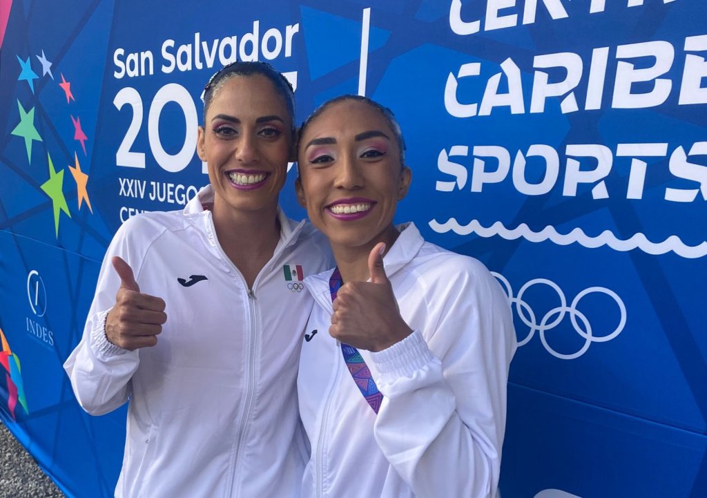 Johana Jiménez y Nuria Diosdado dieron el oro en natación artística dueto combinado
